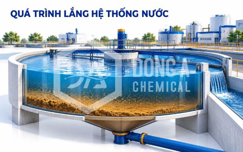 Quá trình lắng hệ thống nước: Hiểu đúng 4 cơ chế để tối ưu xử lý